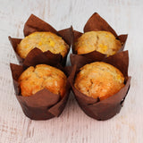 Texan Muffins (Pack of 6) (2x Chocolate + 2x Blueberry + 2x Apple Cinnamon)